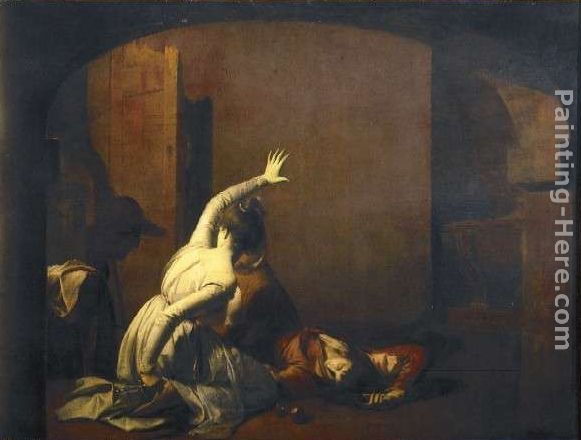 Romeo and Juliet painting - Joseph Wright of Derby Romeo and Juliet art painting